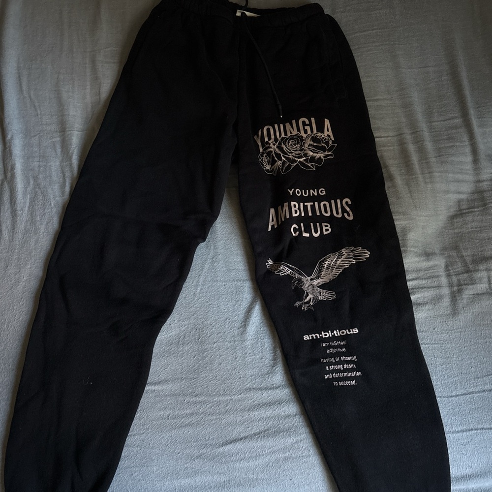 YoungLA Black Ambitious Club Joggers